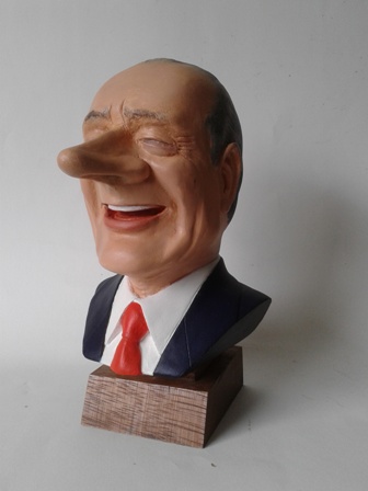 Buste Caricature Président Chirac